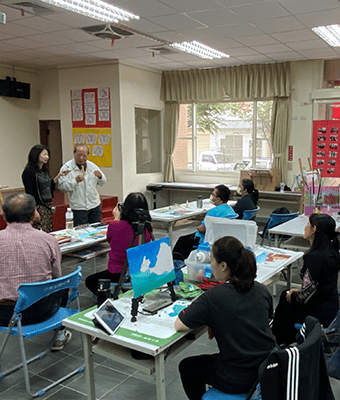 大愛台現場採訪